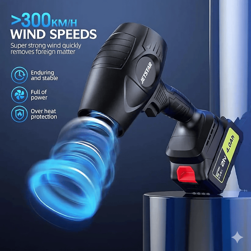 JETSTAR™ Cordless Turbo Jet Blower – Car, Home & Garden Cleaning - JETSTAR™