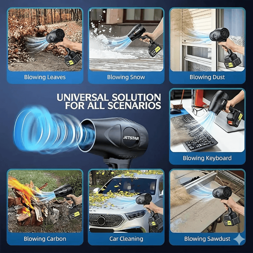JETSTAR™ Cordless Turbo Jet Blower – Car, Home & Garden Cleaning - JETSTAR™