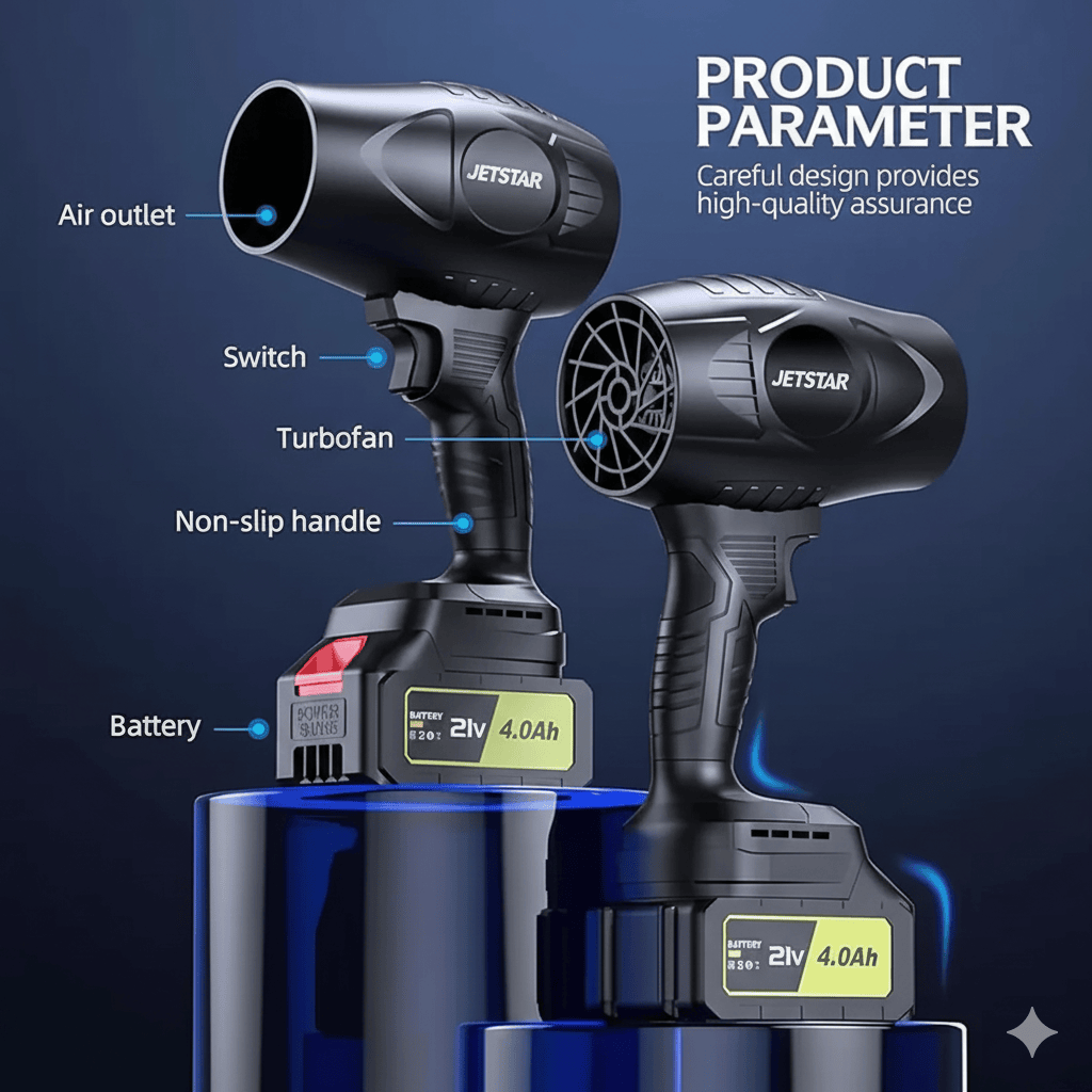 JETSTAR™ Cordless Turbo Jet Blower – Car, Home & Garden Cleaning - JETSTAR™